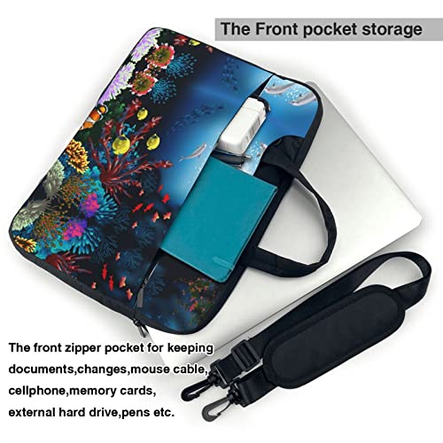 Bolso para portátil con estampado de delfines y coral miniatura 4
