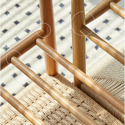 Banc robuste en bois pour entrée chic avec banquette de rangement intégrée - 5