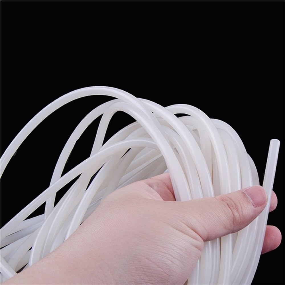 Cordón de sellado redondo Tira de silicona sólida, junta goma blanca, tiras sellado molduras, resistente a altas temperaturas, 1 pieza(10M*14MM)