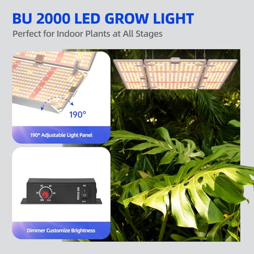 Barrina INW556624650AC 4X4 Grow Lights For Indoor Plants Full Spectrum, Bu2000 Dimmable, Adjustable Led Grow Light Panel thumb #1