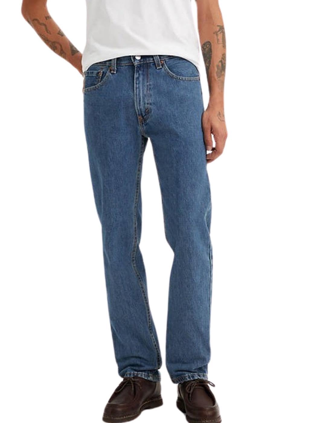 Levi's Men's 505 Regular Fit Jeans, Med Sw, 36W / 32L