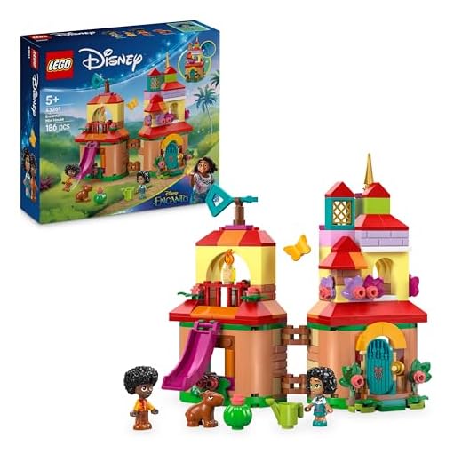 LEGO ǀ Disney Encanto Mini House Toy with Princess Mirabel & Antonio Madrigal Micro Dolls, a Capibara Figure & Accessories incl. a Key - Gift for 5+ Year Old Girls - 43261