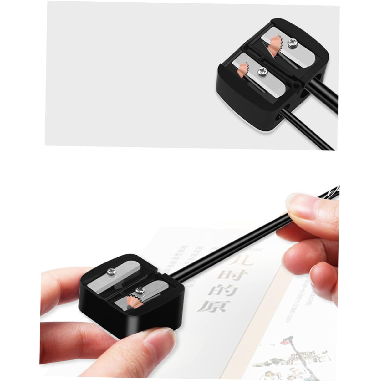 HAPINARY Makeup Pencil Sharpener Set Pcs Eyebrow Pencil Sharpener Double Holes Mini for Lip Liner Eyeliner