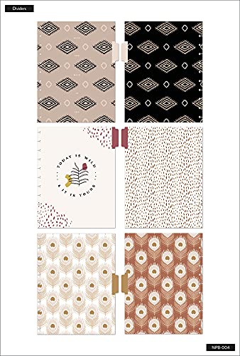 The Happy Planner Daily Notebook For Office, School Or Journaling – 60 Sheet Dot Lined Paper With 3 Dividers – Disc-Bound Notebook – Jungle Theme - Big Sized Notebook 8.5" X 11" #TOP1
