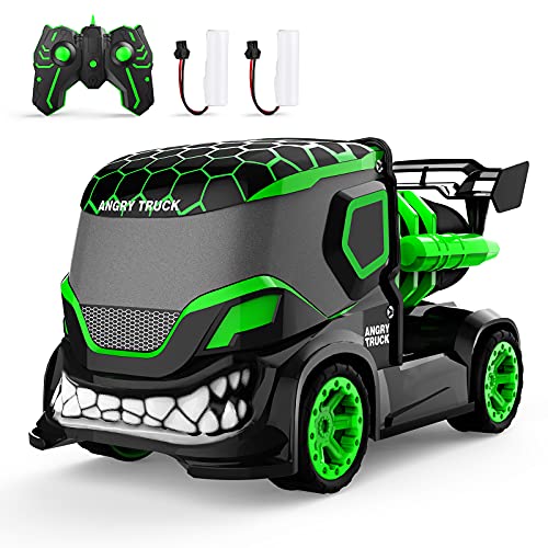 tech rc 1:16 Voiture Télécommandée avec Fonction de Pulvérisation, Camion de Pulvérisation 2.4GHz en 4 Modes d'éclairage, RC Voiture avec 60 Minutes Automonie pour la Fête de Noël & Enfants