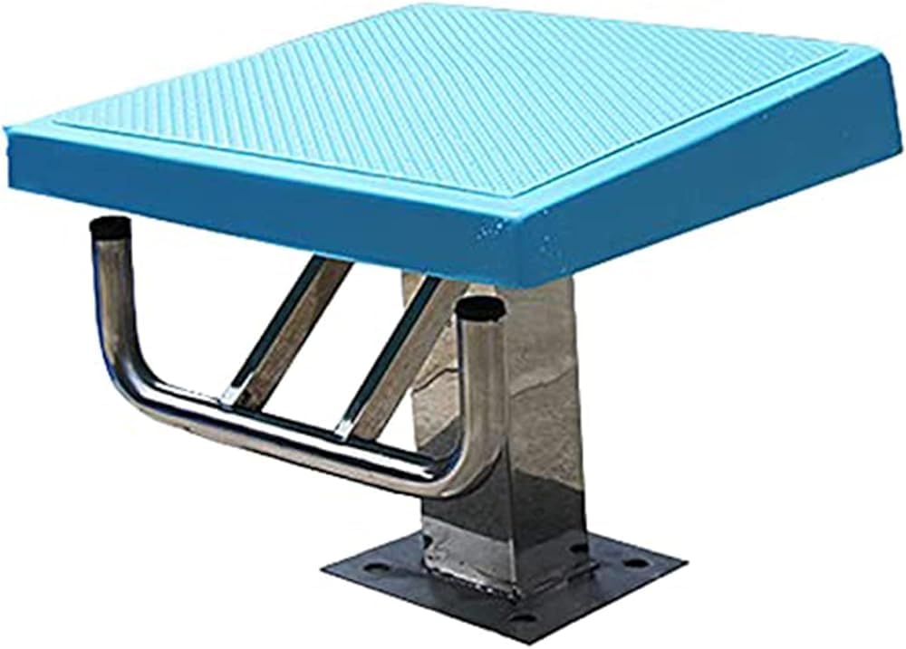 Tavola da immersione resistente per piscine interrate, piattaforma di salto in acciaio inossidabile con superficie in gomma antiscivolo, piattaforma adatta per competizioni