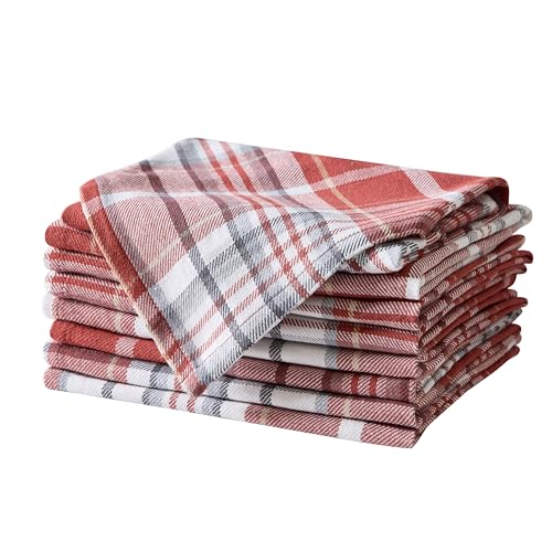 Servilletas de Tela Home Bargains Plus Rojo Cuadradas x8 miniatura 1