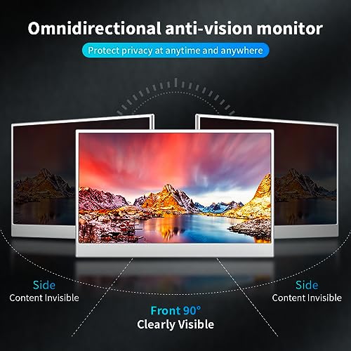 Image of 14 Inch Touchscreen Portable Monitor,FHD 1080p,100% sRGB Display,Built USB-C,HDMI,Mini DP,Folding Kickstand Extend Second Screen for Laptop /PC /Phone /Game Console