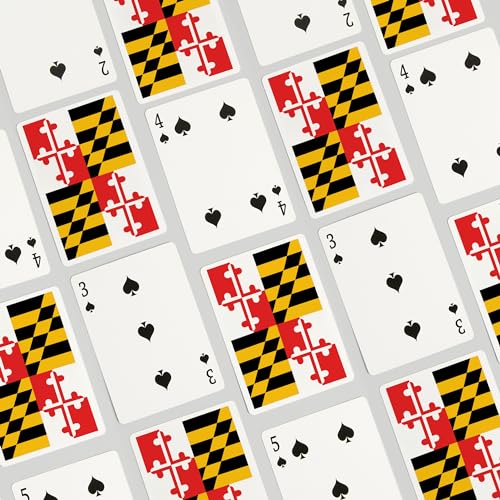 Baraja de cartas Maryland, 52 naipes tamaño póker miniatura 4
