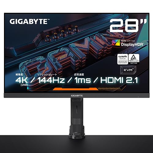Amazon.co.jp: GIGABYTE ゲーミングモニター 28インチ UHD 平面