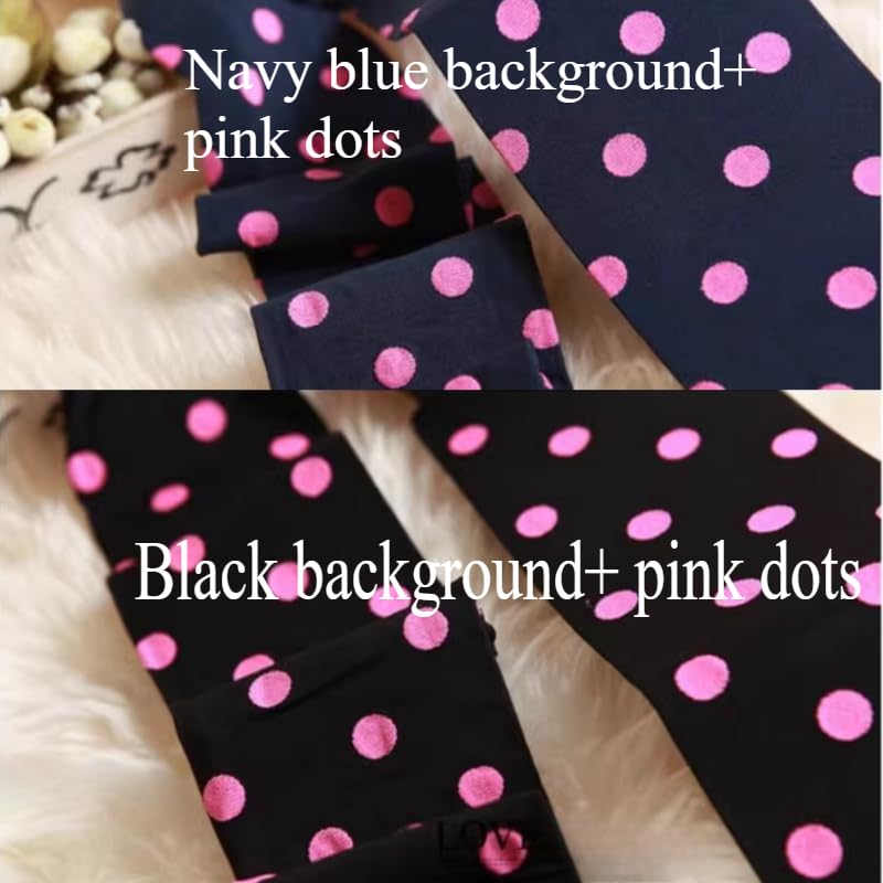 Funky Polka Dot Tights Y2k Whimsy Twee Stockings Colorful 2000s Vintage Patterned Tights Whimsical Accessories3