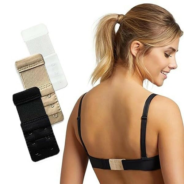 the secret boutique Bra Extender for Women(Black,White,Beige)-picture-2