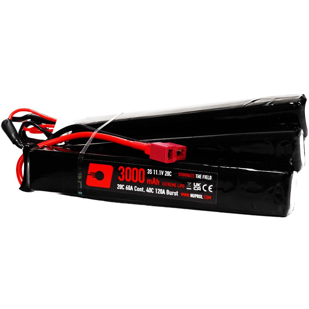 NUPROL Power - 11.1v LiPo 3000mAh 3S Deans [Rate 20C @ 60A] [Burst 40C @ 120A] - Nunchuck