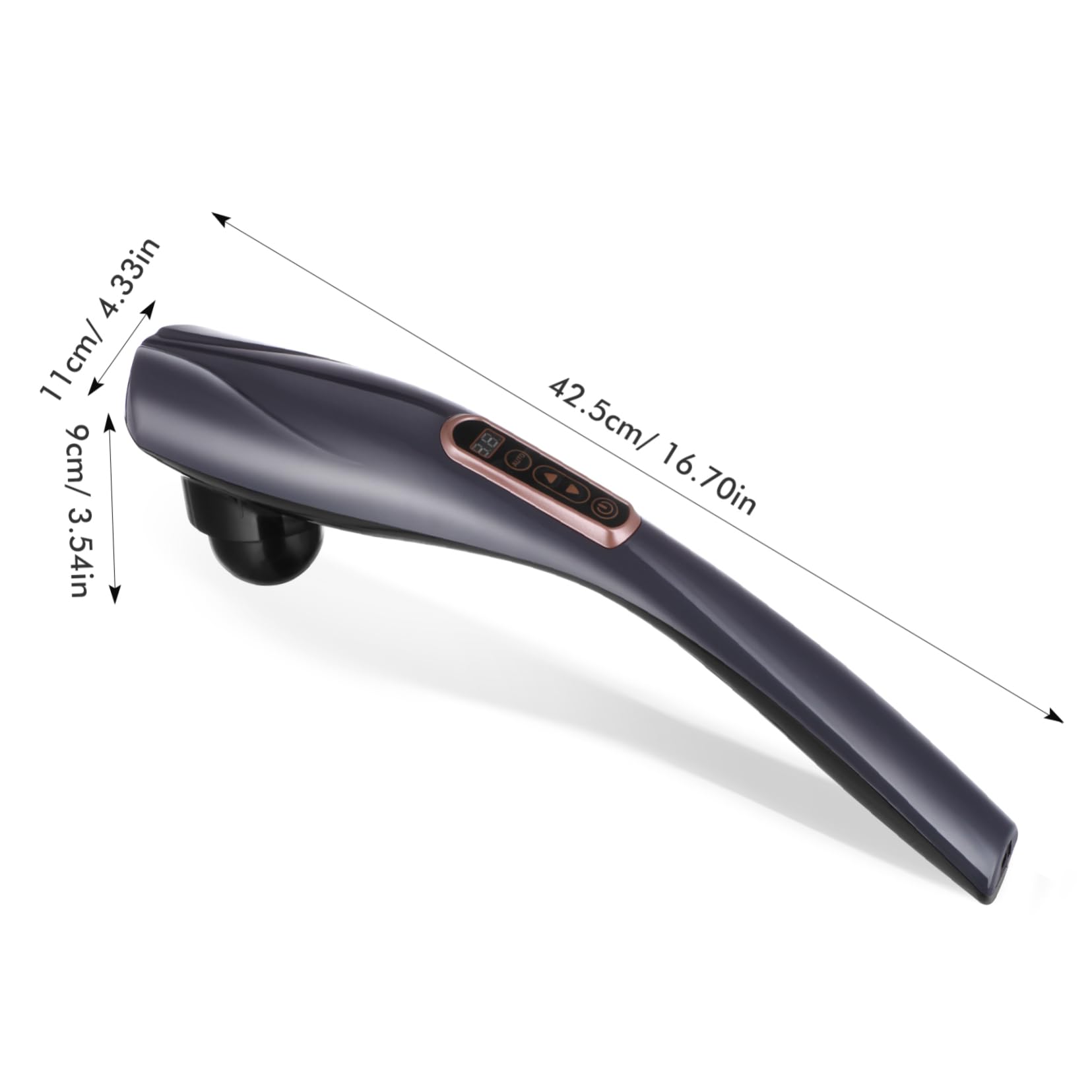 Massaggiatore a Mano a Forma di Delfino, Ricaricabile, 2000mah, ABS
