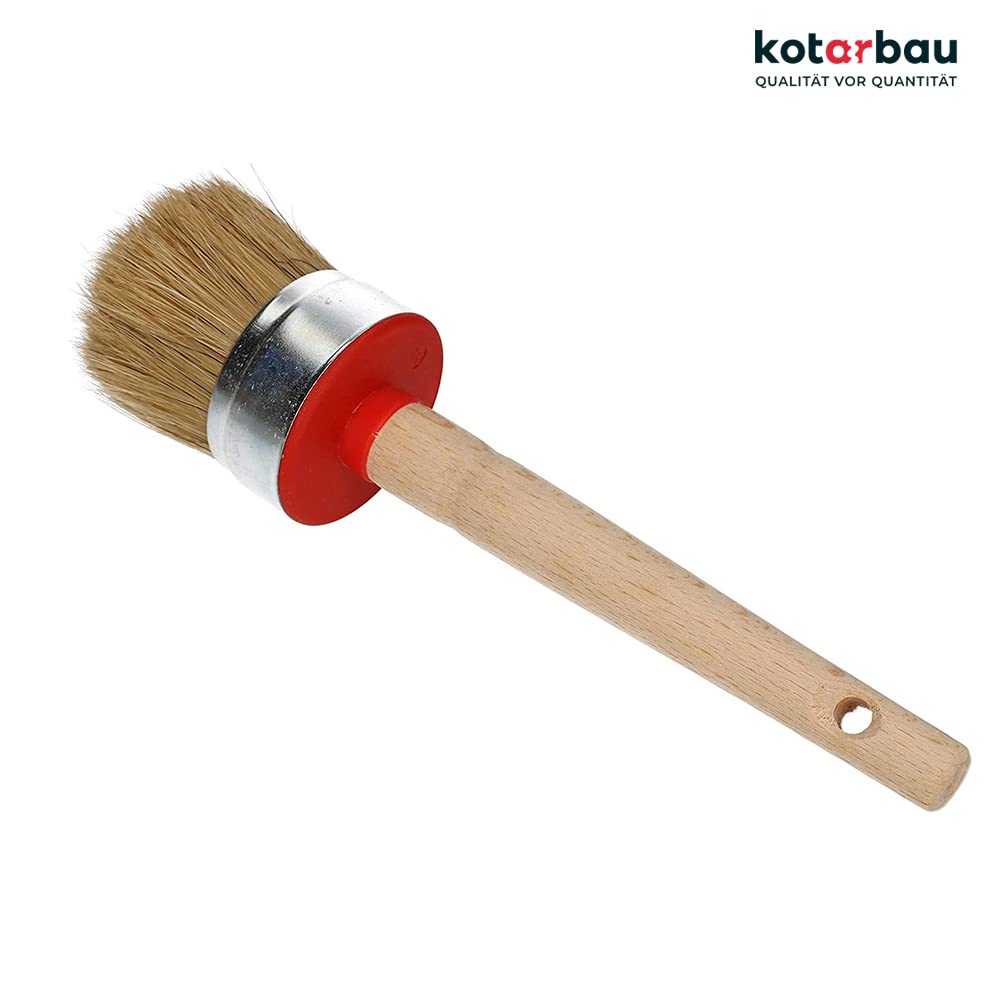 KOTARBAU® Set di 10 pennelli rotondi da 55 mm, per pittura e legno, per lavori di ristrutturazione