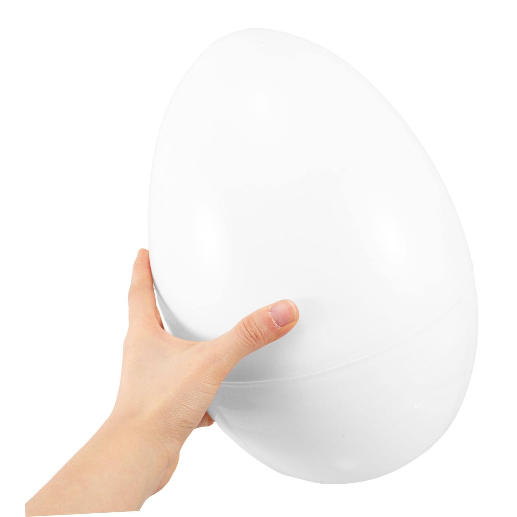 Uovo Gigante in Plastica Bianca da Riempire, Guscio Riutilizzabile e Apribile per Decorazioni e Giochi Nelle Celebrazioni Primaverili