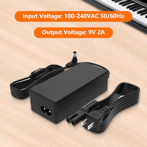Image of 9V 2A Power Adapter for Roland PSB-120 PSB-1U PSB-5U PSB-7U Keyboard