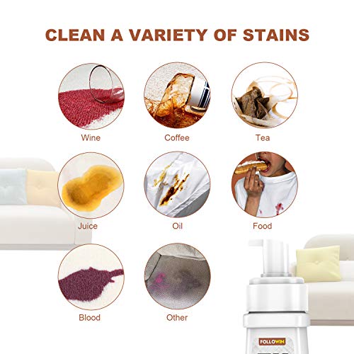 FOLLOWIN Heavy-Duty Fabric Cleaner Spray Carpet and Upholstery Cleaner for Furniture, Car, Couches, Sofa, Carpets, Rugs, Curtain, Clothing Pet & Child Safe (11 Oz)
