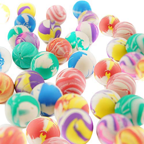 90 Mini Juguetes de Pelotas Saltarinas, Pequeñas Bolas Rebotadoras de Goma para Niños, 25mm| No Tóxico, Colores Vibrantes|Rellenos Piñata Bolsas Regalo Fiesta Cumpleaños Navidad Halloween.