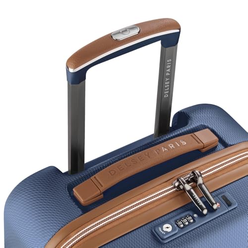 Image of DELSEY PARIS Chatelet Air 2.0 Hardside Luggage with Spinner Wheels, Navy Blue, Carry on Plus 20 Inch