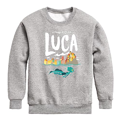Disney Luca - Coastal Sea Monster - Toddler and Youth Crewneck Fleece Sweatshirt
