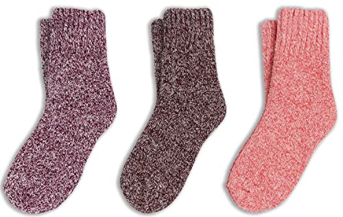 Image of BomKinta Boot Socks for Women Winter Solid Thick Warm Socks Cozy Crew Socks Christmas Gift