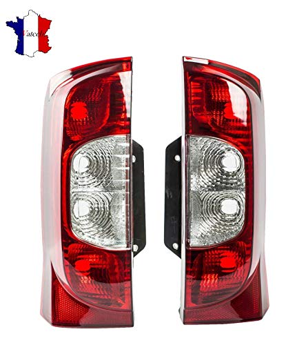 IVATECH 2 X Lampes/Feux arrières côté Droit et Gauche F I A T FIORINO/QUBO 2008-2019 Porte Verticale(1 Porte) Cover