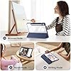 FINTIE Custodia per Samsung Galaxy Tab S10 Lite 2025 /S10 FE /S9 FE 10.9"/S9 11" con S Pen Portapenne - Antiurto Sottile Case Posteriore Trasparente Cover con Auto Sonno/Sveglia, Blu Scuro