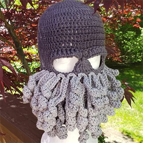 Masque de pieuvre en tricot doux pour bonnet de fête unique