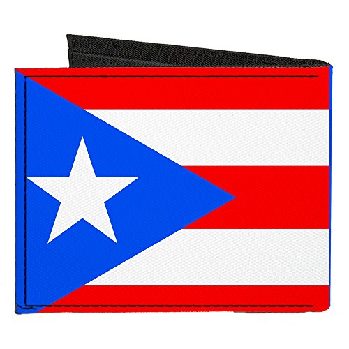 Buckle-Down Canvas Bi-fold Wallet-Puerto Rico Flag2