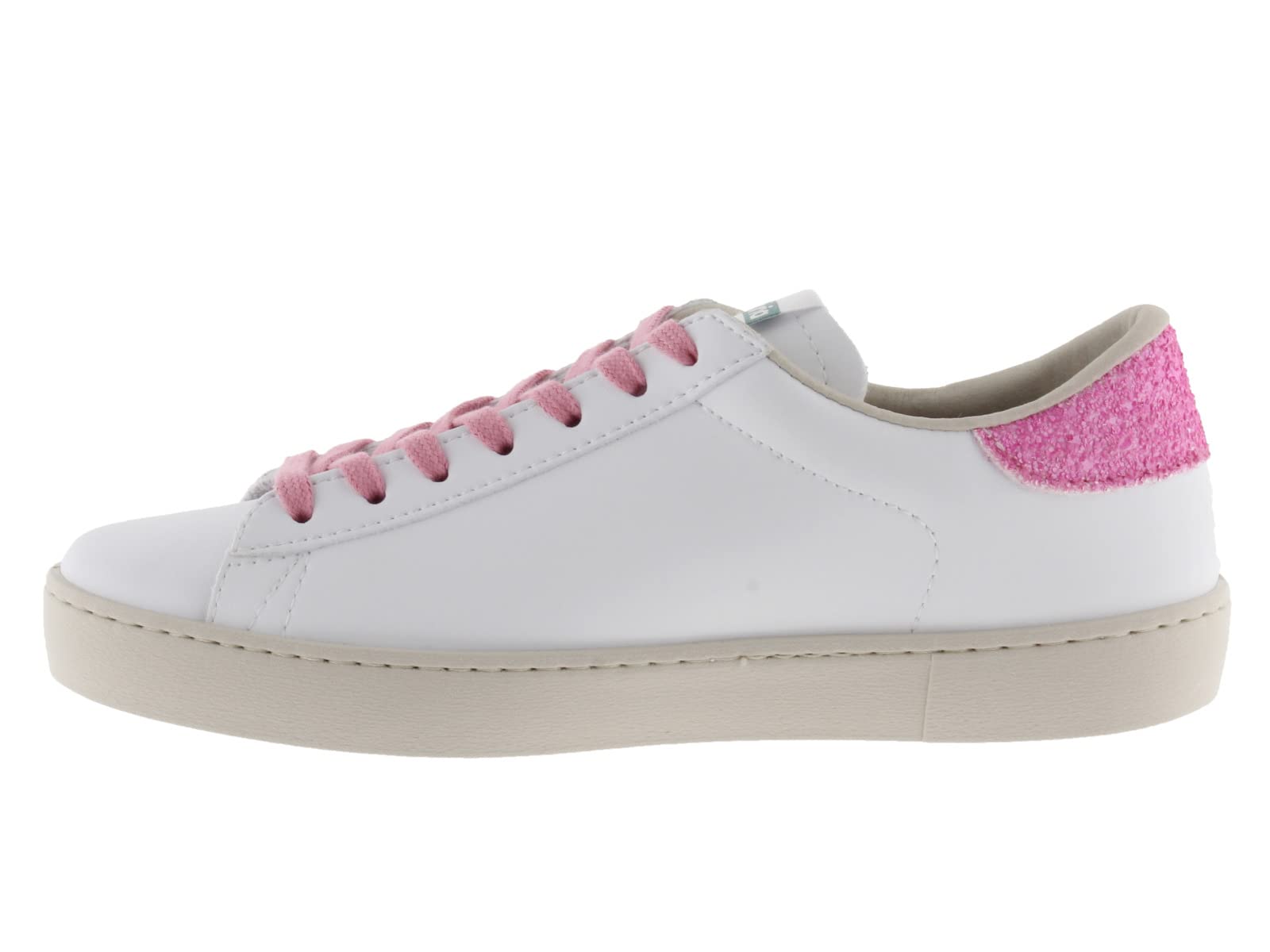 victoria 1126180-WOMEN Sneaker Berlin Effetto Pelle & Dettagli Fluoro & Tallone di Glitter a Collo Basso Donna