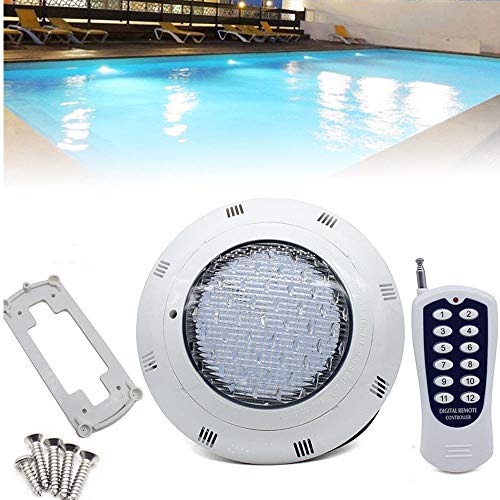 LED RGB Underwater Swimming Pool Light 45W 12V AC/DC Color Changing Surface/Wall Mounted Waterproof IP68 Submersible Inground Pool Light with Remote controller 36/45W LEDs 7 Colors Changing