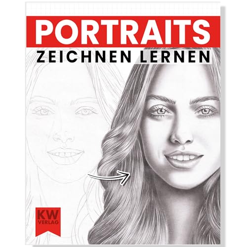 SimplePaper Portraits zeichnen lernen: Gesichter zeichnen - realistisches Portrait kreieren Zeichenbuch mit Schritt für Schritt Anleitung