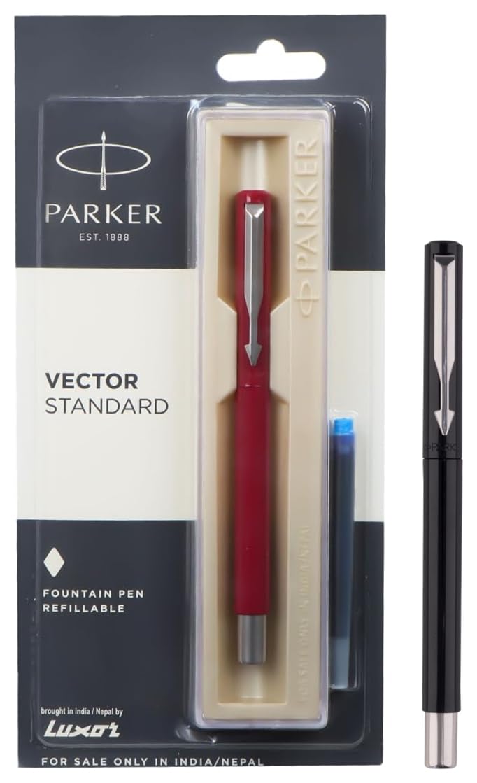 Stylo plume Parker Vector Calligraphy Standard CT cartouche d'encre sans corp