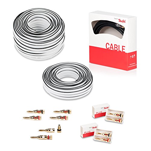 Cavo: 1 cavo subwoofer da 5 m Teufel 5.1 Home Cinema Set cavo 50qm Performance c4545s – UTILIZZO: 5.1 Set di Altoparlanti Home Cinema di An AV Receiver