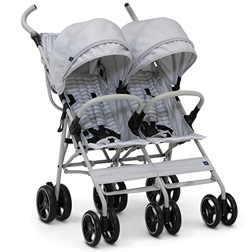 babyGap Classic Side-by-Side Double Stroller - Grey Stripes