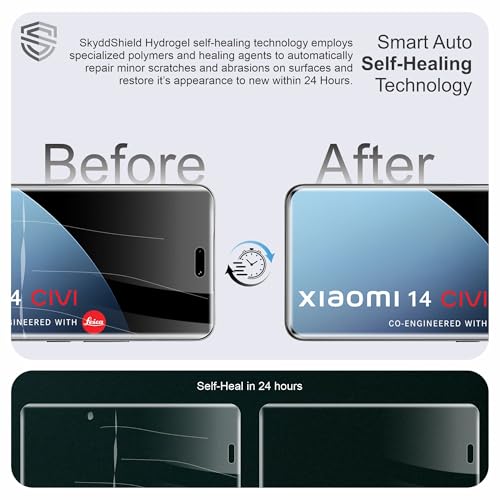 Image of TPU hydrogel Edge to Edge Screen Protector Guard For Xiaomi 14 CIVI (6.73 Inch) With Installation Kit | Fingerprint Compatible | Edge to Edge Coverage