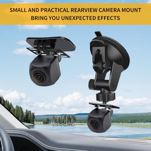 Image of 2PCS Car Dash Cam Mount,Adjustable Baby Car Camera Mount Firmly Hold Reverse Camera,Universal Mini Cars Backup Cameras Mounts Automotive Accessories for Cars,SUV Back Windshield
