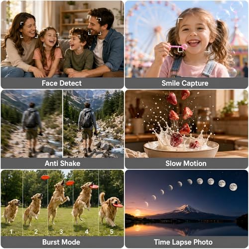 Image of Video Camera Camcorder Full HD 1080P 36MP 16x Zoom for YouTube