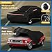 QUNSUNUS 6 Layer Car Cover for Ford Mustang 1964-1968 Waterproof All Weather 210D Windproof for Ford Mustang Car Cover Hail Protection with Zipper