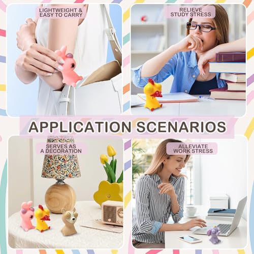 Popping Out Eyes Squeeze Toys 4 Stück, Stressbälle, Stress Squeeze Spielzeug, Quetschball, Fidget Toys, Knautschball, Anti Stress Spielzeug für Erwachsene und Kinder
