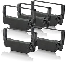 4 x Compatible Black Nylon Ink Ribbon for Bull ERC-38-B 4419 Epson ERC-38-B ERC30 ERC34 ERC38 M262A M51PD TM270 TM300 TM300A TM300B TM300C C43