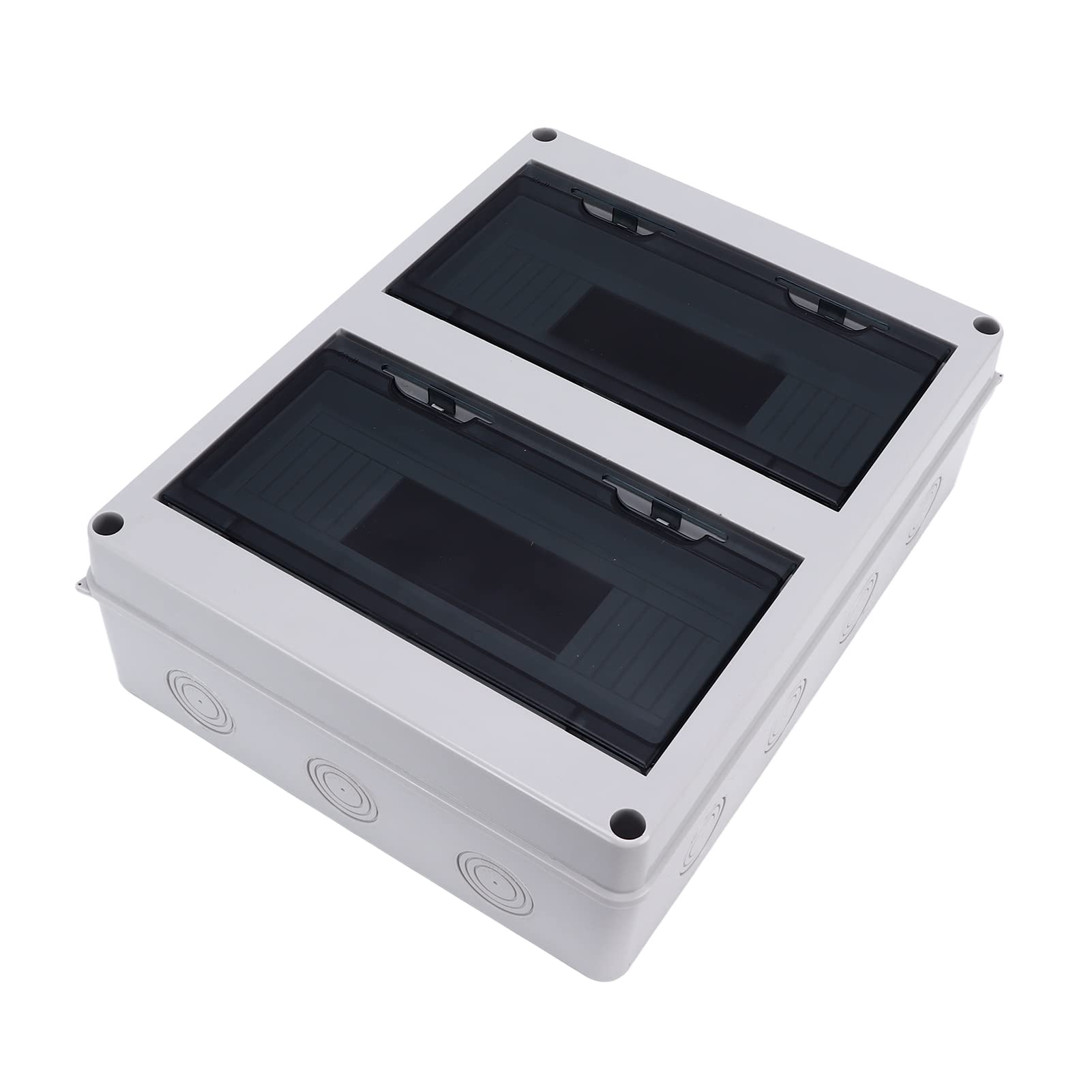 Fafeicy 24-fach IP65 Wasserdichte Verteilerdose mit Transparentem Deckel und Zubehör für den Innen- und Außenbereich, Elektroanschlusskasten