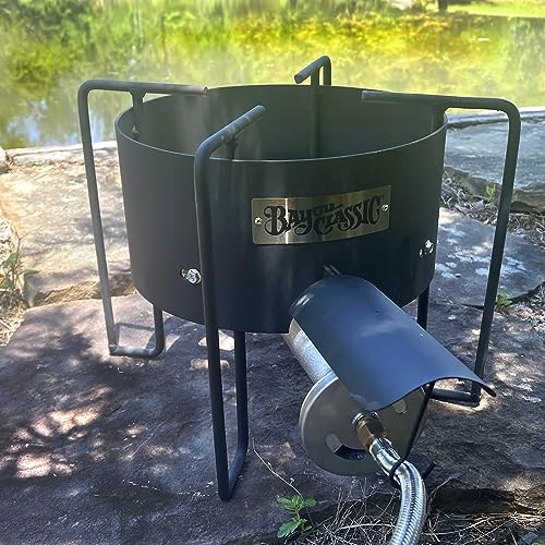 Bayou Classic Kab4 Bayou Banjo Cooker - Propane Burner For Outdoor Cooking, Outdoor Stove - Crawfish Boiler, Homebrew Burner - Large Stock Pots - Fish Boil, Gumbo, Soup, Stew, Brewing, Tamales #TOP2