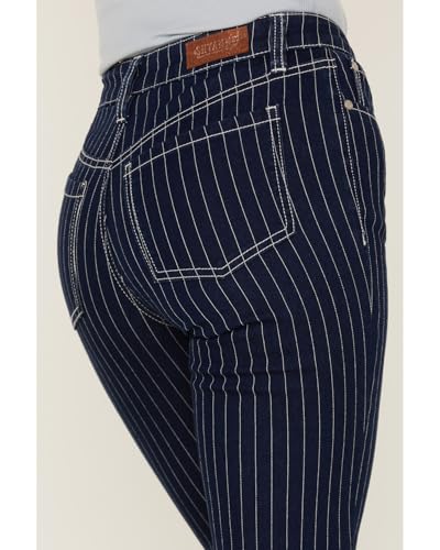 Shyanne Women's Mr. Flare Retro Stripe Jeans - Swsu22j174