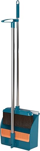 Juego combinado de escoba de 42.7 pulgadas con recogedor, regalos de inauguración de la casa, juego de recogedor y escoba, escoba de mango largo con