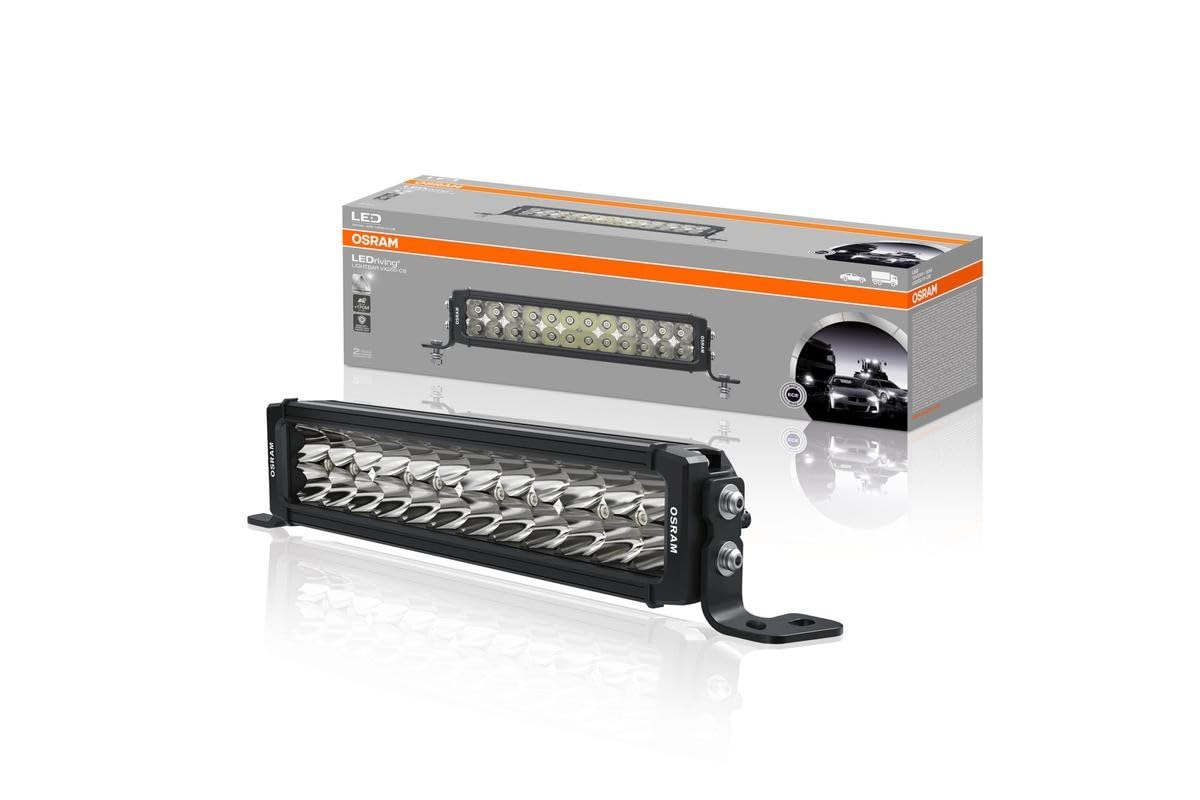 OSRAM LEDDL117-CB LEDriving Lightbar VX250-CB, LED driving lights for near and far field lighting, Combo, Black/Clear, 2100 Lumens, Light beam up to 170 m, LED light bar 12V/24V, ECE approval