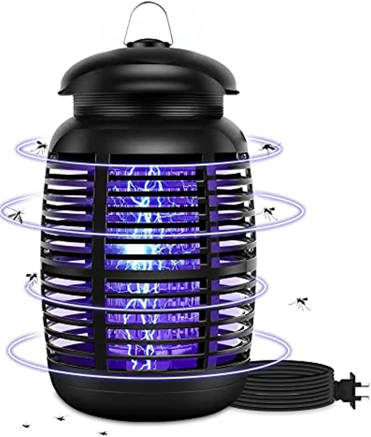 Skade Pro Bug Zapper for Outdoor & Attractant - Effective 4000V Electric Mosquito Zappers/Killer - Insect Fly Trap, Waterproof Indoor and Outdoor - Electronic Light Bulb Lamp for Backyard, Large