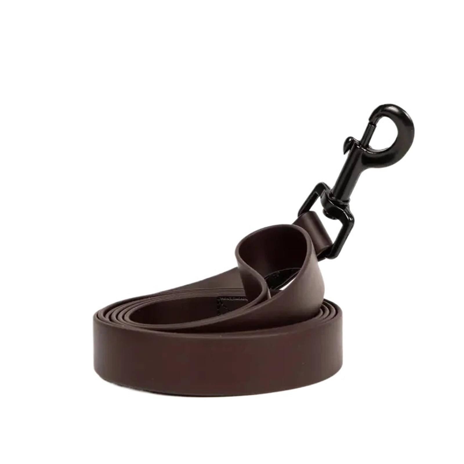 Laisse imperméable marron haut de gamme avec boucle rapide pour chien L