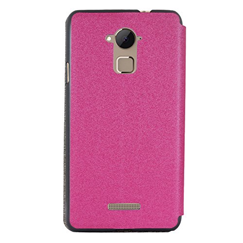 Image of Heartly GoldSand Sparkle Luxury PU Leather Window Flip Stand Back Case Cover for Coolpad Note 3 / Coolpad Note 3 Plus - Cute Pink